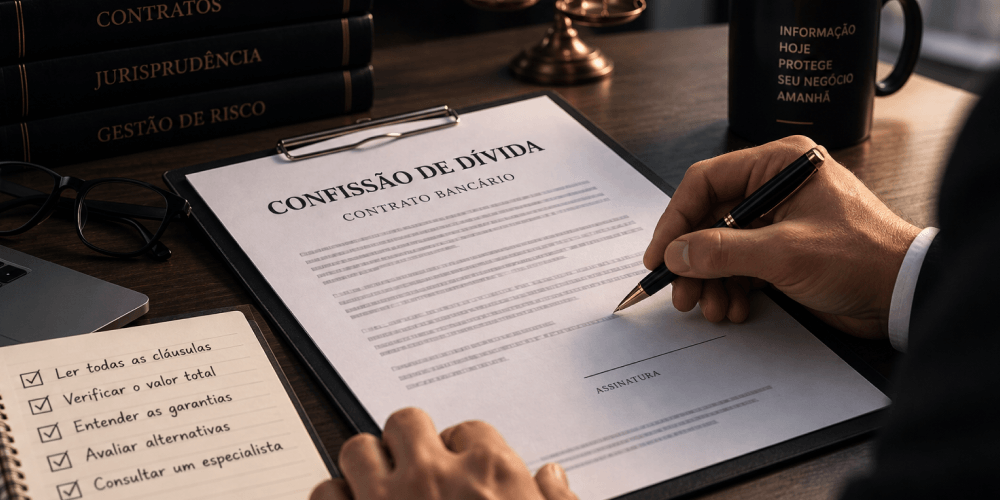 Confissão de dívida bancária: cuidados antes de assinar