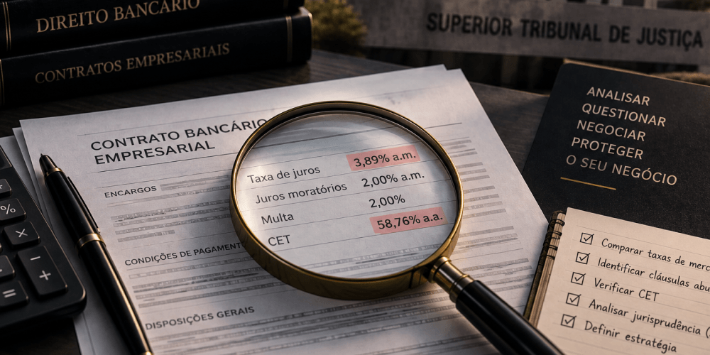 Juros abusivos em contrato bancário empresarial